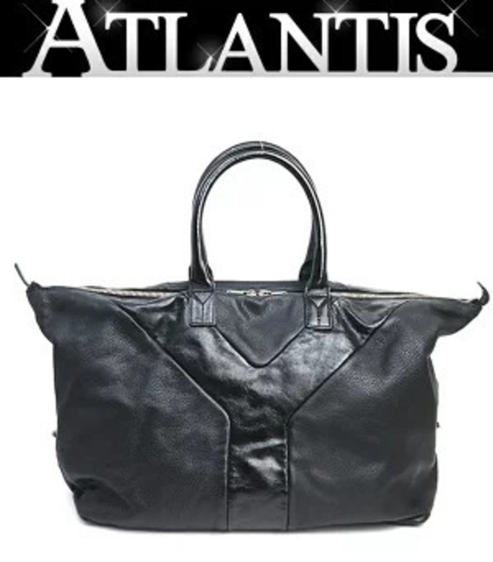Saint Laurent Yves Easy Tote Bag Black Leather